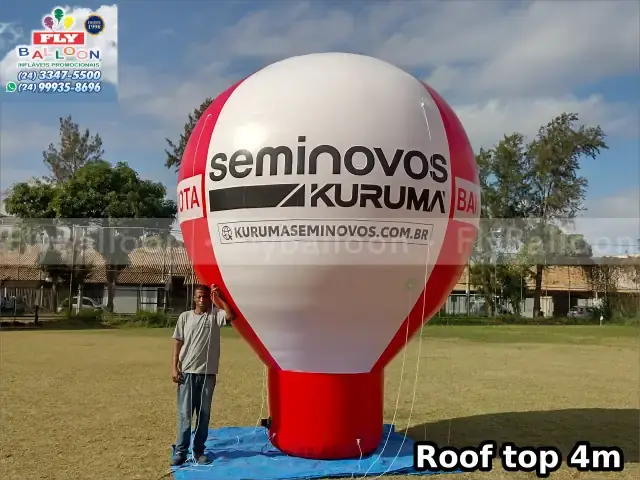Balão promocional inflável Kurumá Seminovos