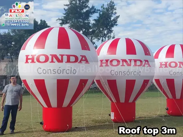Balões infláveis gigantes promocionais Consórcio Honda