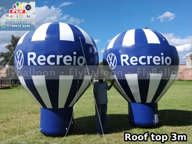 Balões infláveis promocionais concessionária VW Recreio